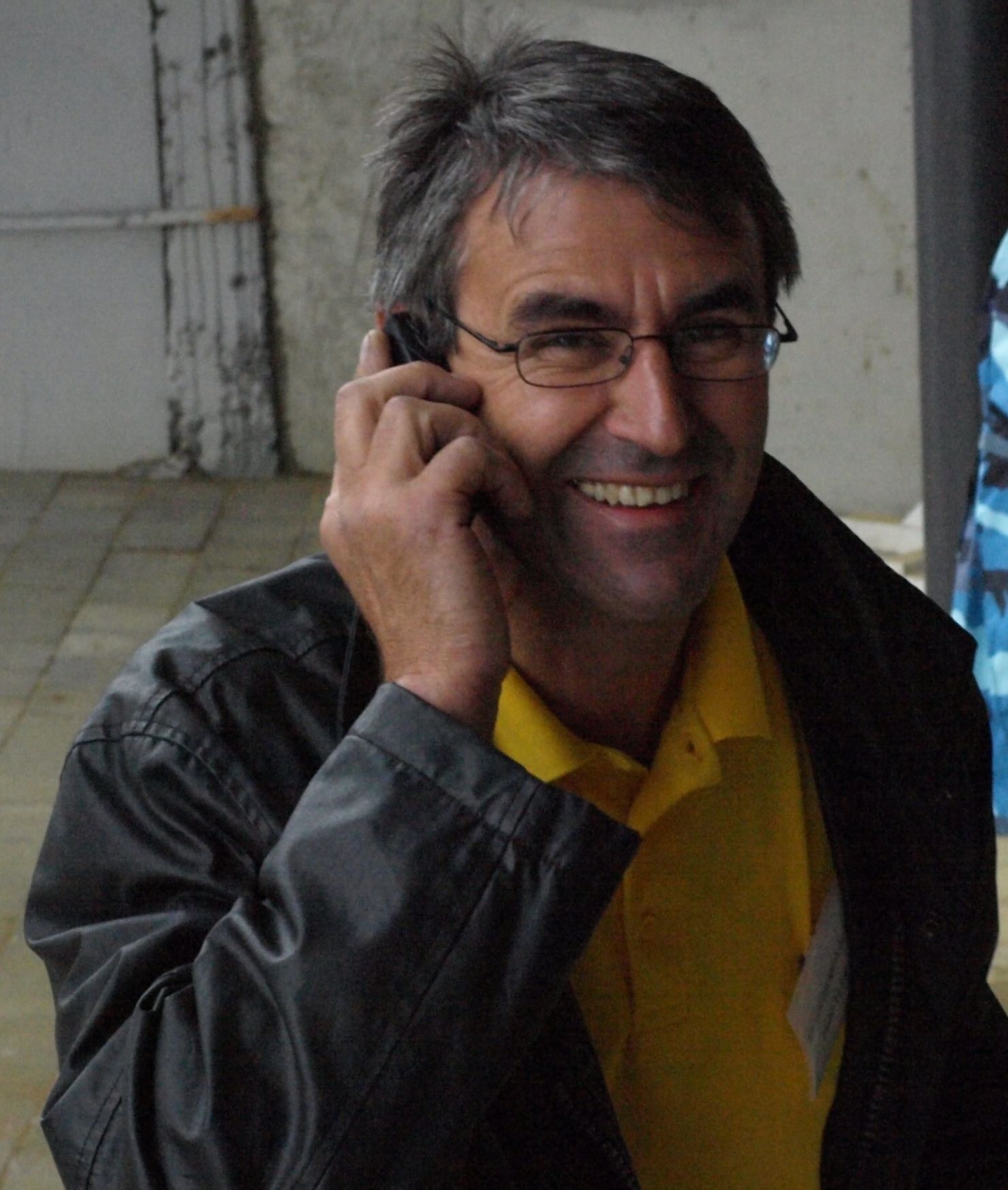 Hubert Linz am Telefon